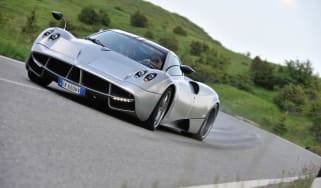 New Pagani Huayra front slide drift