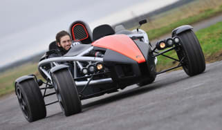 2013 Ariel Atom 3.5 red sideways drift slide