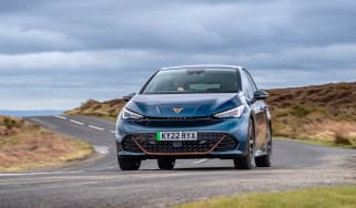 Cupra Born UK – front cornering