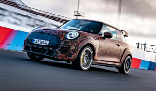 All-electric Mini John Cooper Works front 3/4
