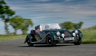 Morgan Plus Four – front cornering